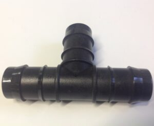 Tee 19mm double barbed