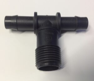 Tee male threaded 13mm x 1/2 BSPM
