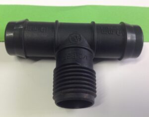 Tee male threaded 19mm x 1/2 BSPM