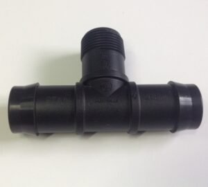Tee male threaded 25mm x 3/4 BSPM