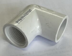 PVC faucet elbow 15mm