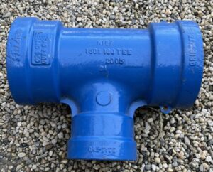 Tee ductile iron 150 x 100mm