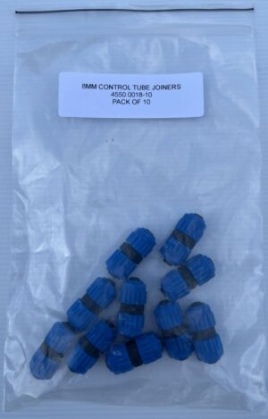 8mm control tube joiners PK of 10